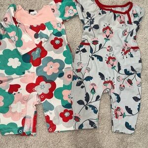 Vintage Tea Collection Kids One Pieces - Floral Red and Green